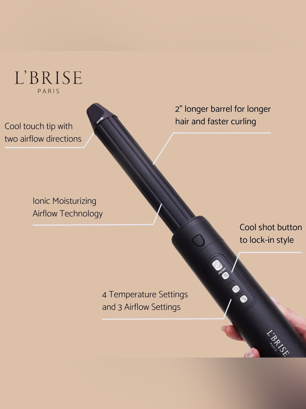 L’Brise Long Barrel Air Styler - Picture 6 of 8